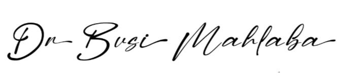 Dr. Busi Mahlaba Signature